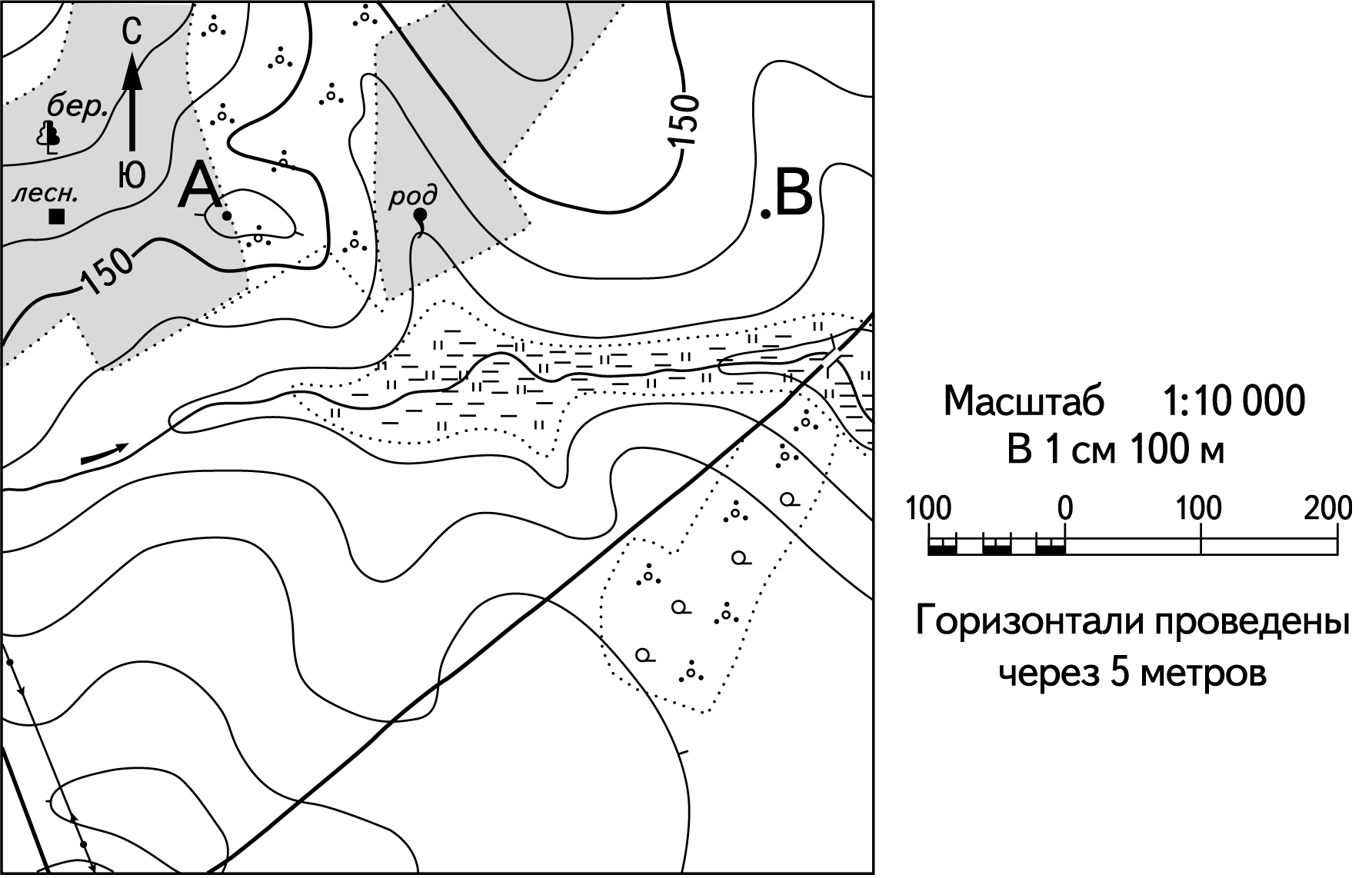 Егэ география план местности