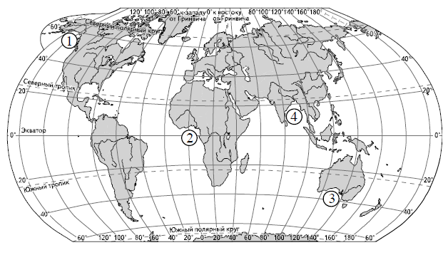 Установите соответствие между заливом и его обозначением на карте мира: к каждому элементу первого столбца подберите соответствующий элемент из второго столбца.