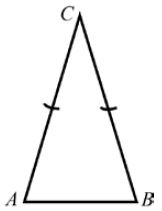 Угол при вершине, противолежащей основанию равнобедренного треугольника, равен .... Боковая сторона треугольника равна ....